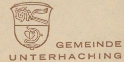 Wappen von Unterhaching/Arms (crest) of Unterhaching