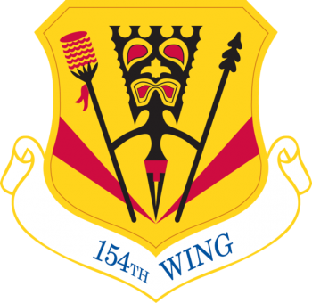 Coat of arms (crest) of the 154th Wing, Hawaii Air National Guard