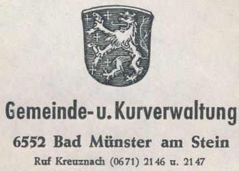 Wappen von Bad Münster am Stein