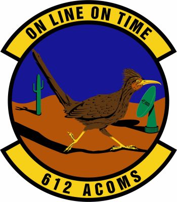 Coat of arms (crest) of the 612th Air Communications Squadron, Us Air Force