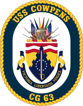 Coat of arms (crest) of the Cruiser USS Cowpens