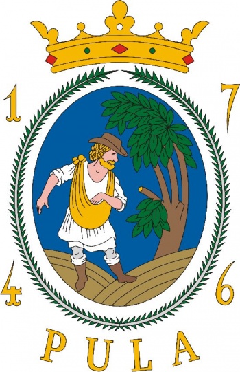 Arms (crest) of Pula (Veszprém)