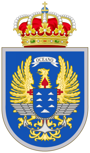 Coat of arms (crest) of the Canary Islands Joint Command, Spain