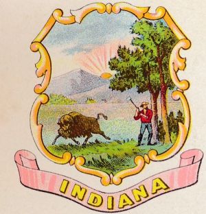 Coat of arms (crest) of Indiana (State)