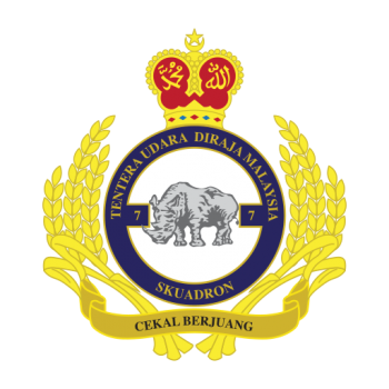 Coat of arms (crest) of the No 7 Squadron, Royal Malaysian Air Force