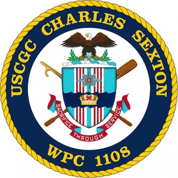 Coat of arms (crest) of the USCGC Charles Sexton (WPC-1108)