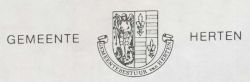 Wapen van Herten/Arms (crest) of Herten