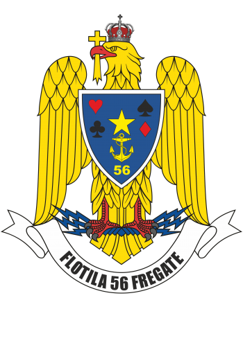 Coat of arms (crest) of the 56th Frigate Division, Romanian Navy
