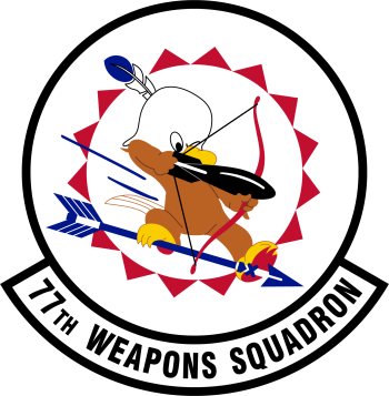 Coat of arms (crest) of the 77th Weapons Squadron, US Air Force