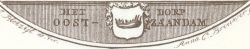 Wapen van Oostzaandam /Arms (crest) of Oostzaandam