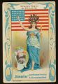 Arms, Flags and Folk Costume trade card Diamantine USA