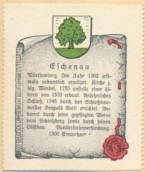 Wappen von Eschenau (Obersulm)/Coat of arms (crest) of Eschenau (Obersulm)
