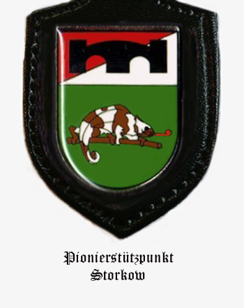 Coat of arms (crest) of the Storkow Pioneer Base, German Army