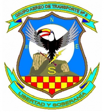 Coat of arms (crest) of the Air Transport Group No 9, Air Force of Venezuela