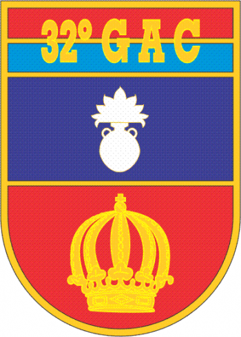 Coat of arms (crest) of the 32nd Field Artillery Group, Brazilian Army