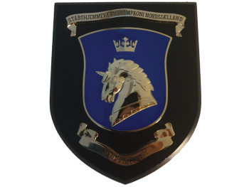 Coat of arms (crest) of the Home Guard Headquarters Company North Zeeland, Denmark