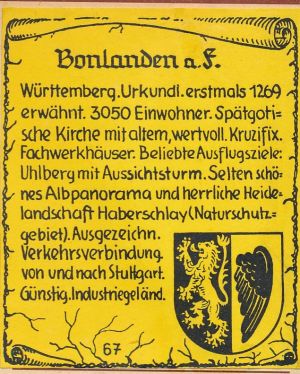 Wappen von Bonlanden auf der Fildern/Coat of arms (crest) of Bonlanden auf der Fildern