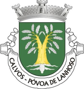 Brasão de Calvos (Póvoa de Lanhoso)/Arms (crest) of Calvos (Póvoa de Lanhoso)