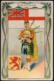 Arms, Flags and Folk Costume trade card Scotland