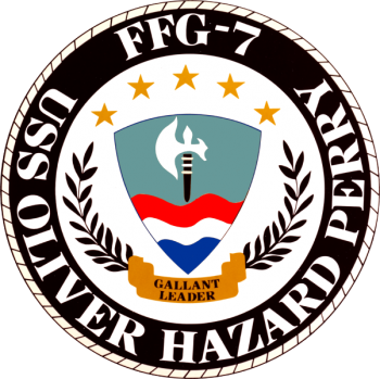 Coat of arms (crest) of the Frigate USS Oliver Hazard Perry (FFG-7)