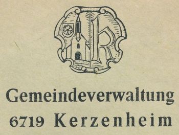 Wappen von Kerzenheim/Coat of arms (crest) of Kerzenheim