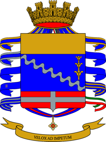 Coat of arms (crest) of the 8th Bersaglieri Regiment, Italian Army