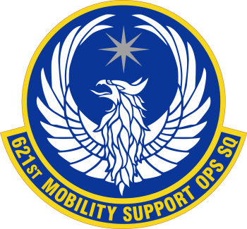 Coat of arms (crest) of the 621st Mobility Support Operations Squadron, US Air Force