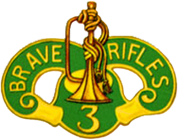 Coat of arms (crest) of 3rd Cavalry Regiment, US Army