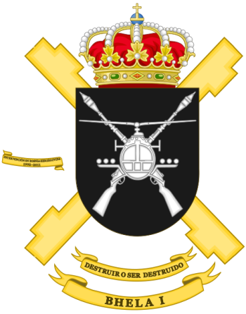 Coat of arms (crest) of the Attack Helicopter Battalion I, Spanish Army