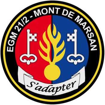 Coat of arms (crest) of the Mobile Gendarmerie Squadron 21-2, France