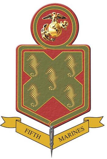 Coat of arms (crest) of the 5th Marine Regiment, USMC