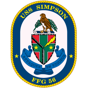 Coat of arms (crest) of the Frigate USS Simpson (FFG-56)