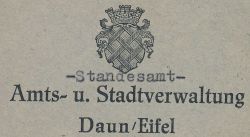 Wappen von Daun/Arms (crest) of Daun