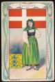 Arms, Flags and Folk Costume trade card Belgium