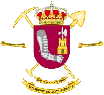 Coat of arms (crest) of the Engineer Regiment No 1, Spanish Army