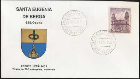 Escudo de Santa Eugènia de Berga/Arms (crest) of Santa Eugènia de Berga