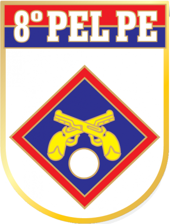 Coat of arms (crest) of the 8th Army Police Platoon, Brazilian Army