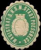 Wappen von Pössneck/Arms (crest) of Pössneck