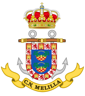 Coat of arms (crest) of the Naval Command of Melilla, Spanish Navy