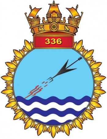 Coat of arms (crest) of the INAS 336 Flaming Arrows, Indian Navy