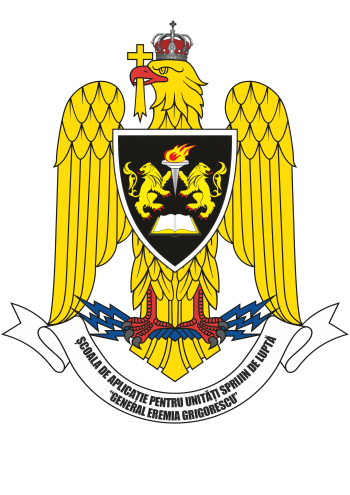 Coat of arms (crest) of the Combat Support Units Application School General Eremia Grigorescu, Romanian Army