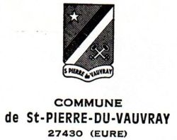 Blason de Saint-Pierre-du-Vauvray/Arms (crest) of Saint-Pierre-du-Vauvray