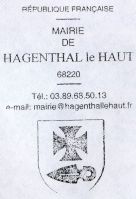 Blason de Hagenthal-le-Haut/Arms (crest) of Hagenthal-le-Haut
