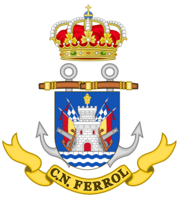 Coat of arms (crest) of the Naval Command of Ferrol, Spanish Navy