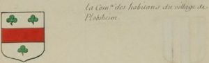 Blason de Plobsheim/Coat of arms (crest) of {{PAGENAME