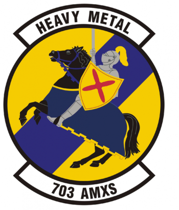 Coat of arms (crest) of the 703rd Aircraft Maintenance Squadron, US Air Force