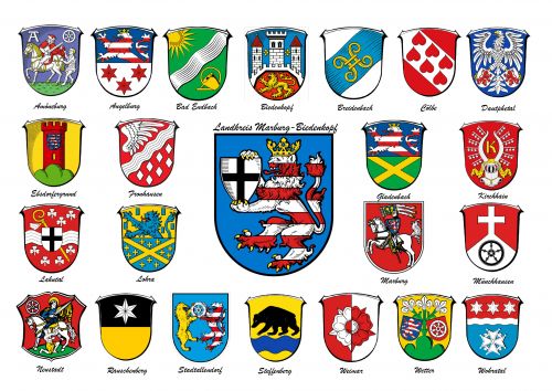 Arms in the Marburg-Biedenkopf District