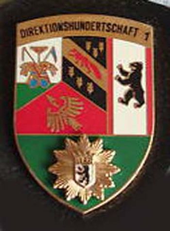 Coat of arms (crest) of Direktionshundertschaft 1, Berlin Police