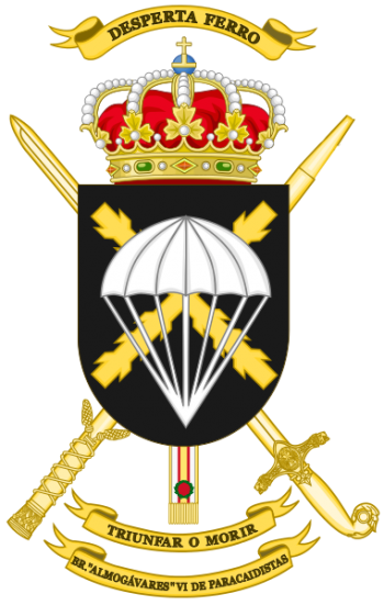 Coat of arms (crest) of the Brigade Almogávares VI of Parachutists, Spanish Army