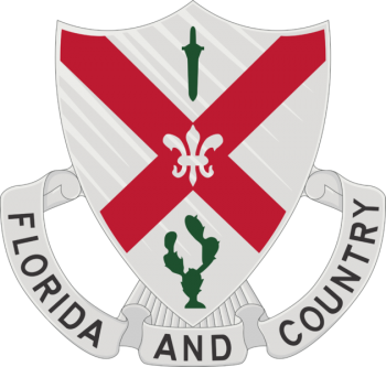 Coat of arms (crest) of 124th Infantry Regiment, Florida Army National Guard